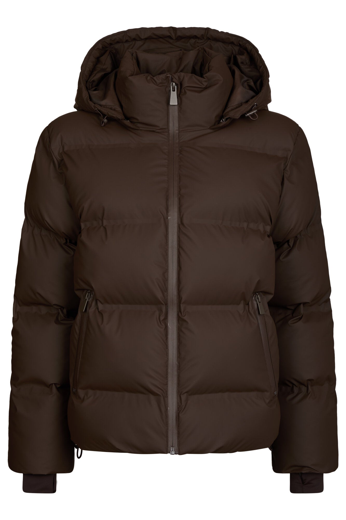 Fox Puffer dunjakke - Dark Brown